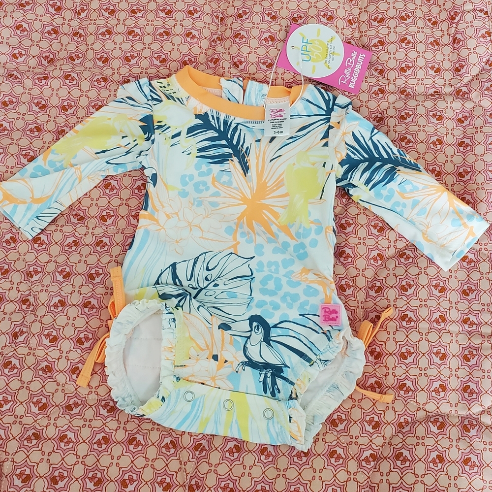 Rufflebutts 3-6m One Piece Swimsuit